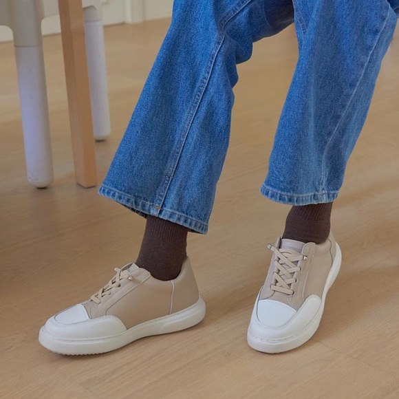 Formel Camele Basic Band Sneakers Beige South Korean Designer Brand - Picture 4 of 12